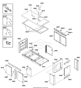 Enclosure Group Diagram and Parts List for 076147-00  Briggs and Stratton Generator